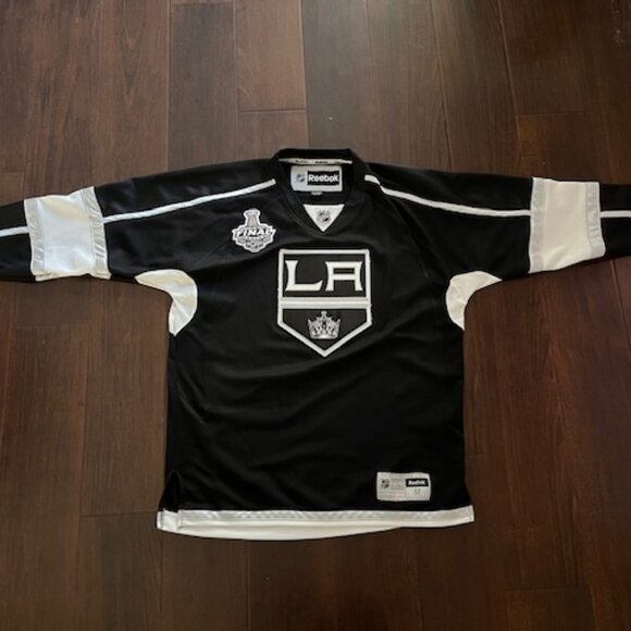 Reebok NHL LA Kings 2014 Stanley Cup Final Men Medium Black Jersey - Picture 1 of 11